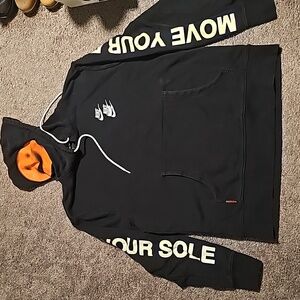 Nike Pullover hoodie, Move your body, Move your sole on the sleeves
